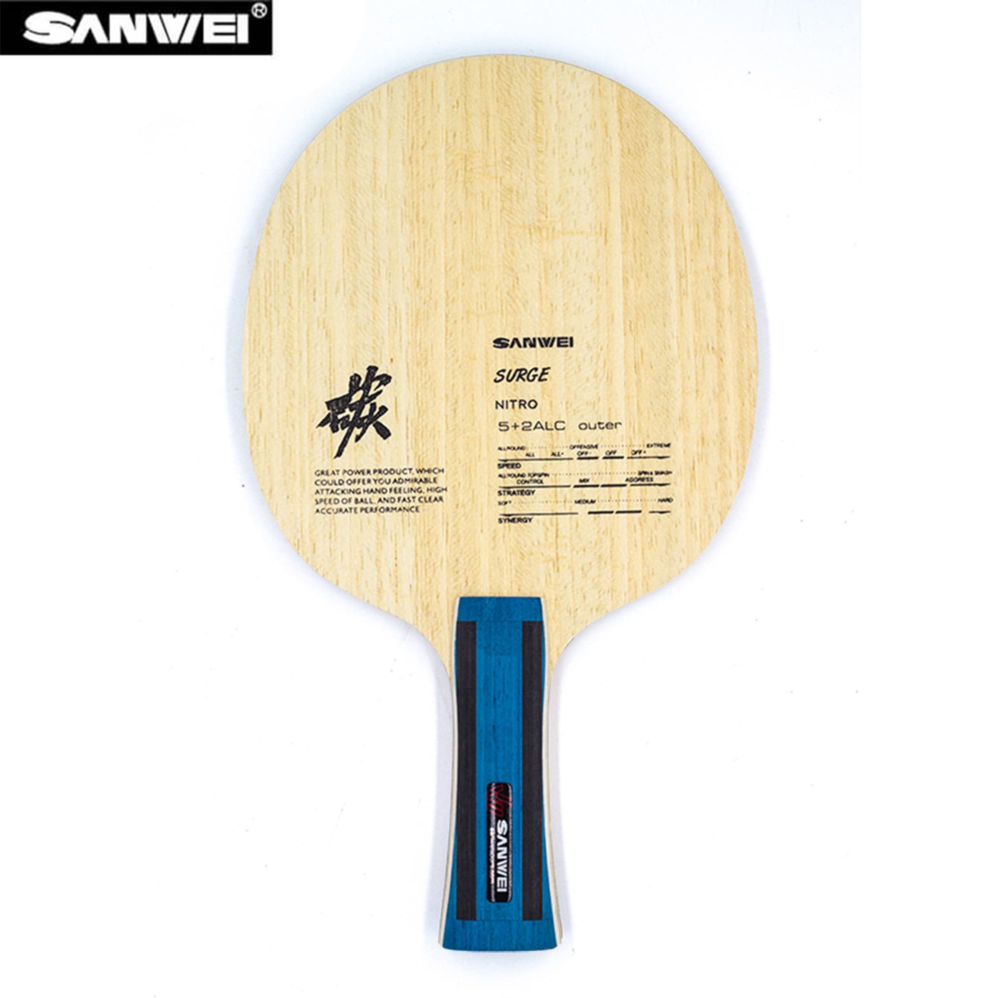 Table Tennis Edge - Лезвие для настольного тенниса SANWEI Nitro