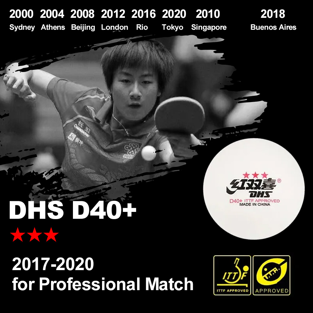 DHS D40+ DJ40+ Мячи для пинг-п – обзор и цена Table Tennis Video Game